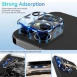 ZORVEX - 9H CAMERA LENS PROTECTOR FOR IPHONE 15 PRO MAX - CLEAR - Image 4
