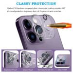 ZORVEX - 9H CAMERA LENS PROTECTOR FOR IPHONE 15 PRO MAX - CLEAR - Image 6