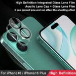 ZORVEX - 9H CAMERA LENS PROTECTOR FOR IPHONE 16 - CLEAR - Image 3
