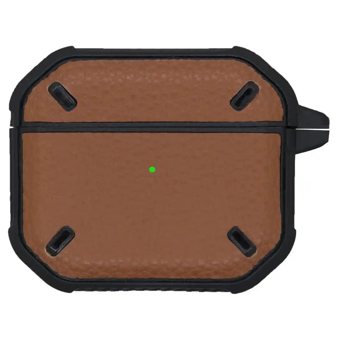 CULT-OF-PERSONALITY-Airpods-3-Camel-Brown-Leatherite-Case-Pattern_1 Airpods 3 Case