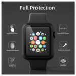 ZORVEX - CLASSIC CASE WITH SCREEN PROTECTOR FOR APPLE WATCH SERIES (1/2/3)- 38 MM - BLACK - Image 3