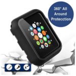 ZORVEX - CLASSIC CASE WITH SCREEN PROTECTOR FOR APPLE WATCH SERIES (1/2/3)- 38 MM - BLACK - Image 4