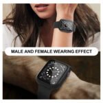 ZORVEX - CLASSIC CASE WITH SCREEN PROTECTOR FOR APPLE WATCH SERIES (4/SE/5/6) - 40 MM - BLACK - Image 2