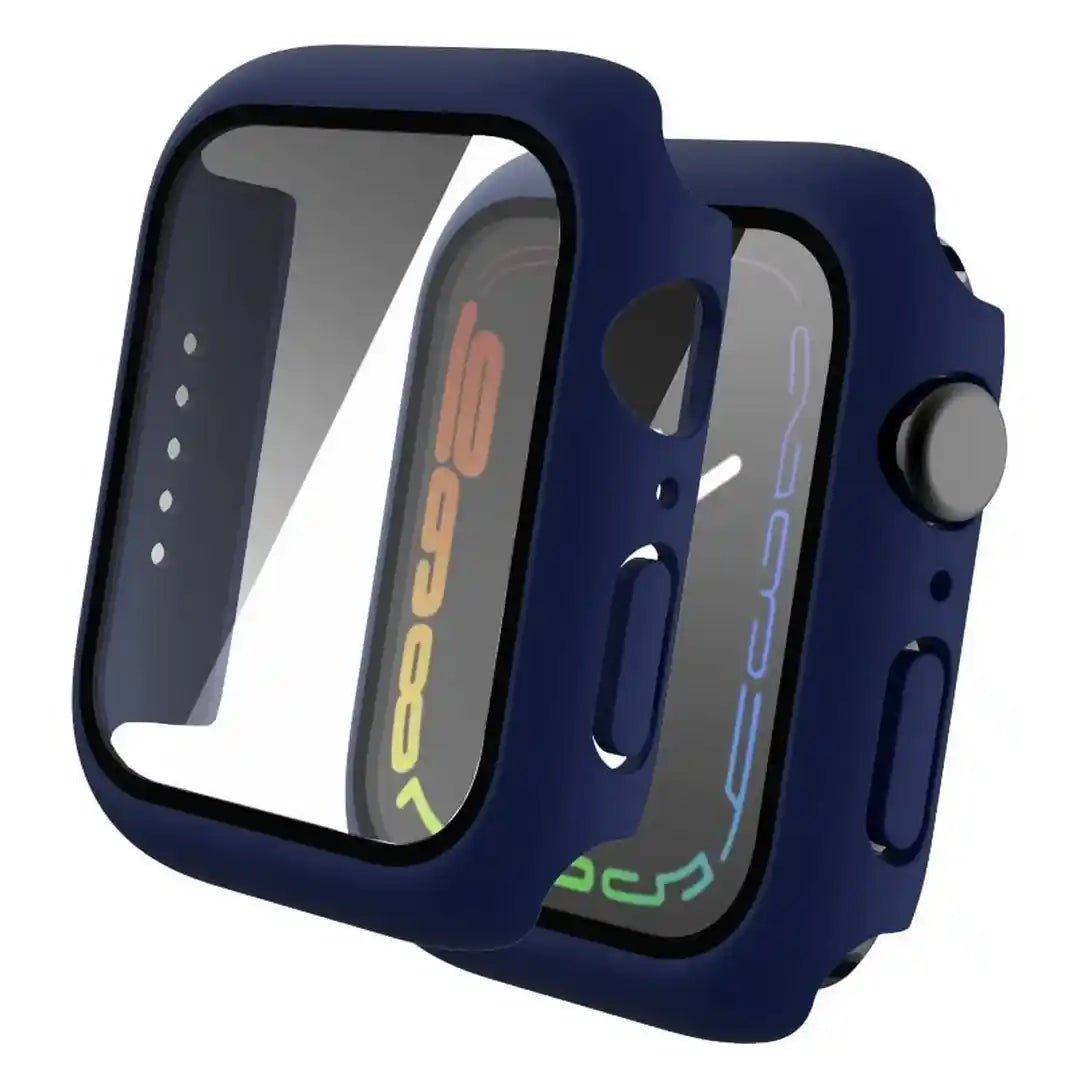 CULT-OF-PERSONALITY-Screen-Protector-Case-for-iWatch-Series-4-SE-5-6-40-mm-Dark-Blue_2 ZORVEX - CLASSIC CASE WITH SCREEN PROTECTOR FOR APPLE WATCH SERIES (4/SE/5/6) - 40 MM - DARK BLUE - Image 1