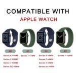 ZORVEX - CLASSIC CASE WITH SCREEN PROTECTOR FOR APPLE WATCH SERIES 7 - 41 MM - BLACK - Image 7