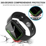 ZORVEX - CLASSIC CASE WITH SCREEN PROTECTOR FOR APPLE WATCH SERIES 7 - 41 MM - BLACK - Image 3