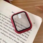 ZORVEX - CLASSIC CASE WITH SCREEN PROTECTOR FOR APPLE WATCH SERIES 7 - 45 MM - MAROON - Image 7