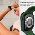 ZORVEX - CLASSIC CASE WITH SCREEN PROTECTOR FOR APPLE WATCH SERIES 7 - 45 MM - MILITARY GREEN - Image 4
