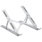 ZORVEX - ERGONOMICALLY FOLDING ALUMINIUM LAPTOP STAND - SILVER