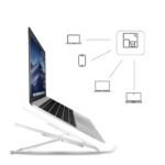 ZORVEX - ERGONOMICALLY FOLDING ALUMINIUM LAPTOP STAND - SILVER - Image 5